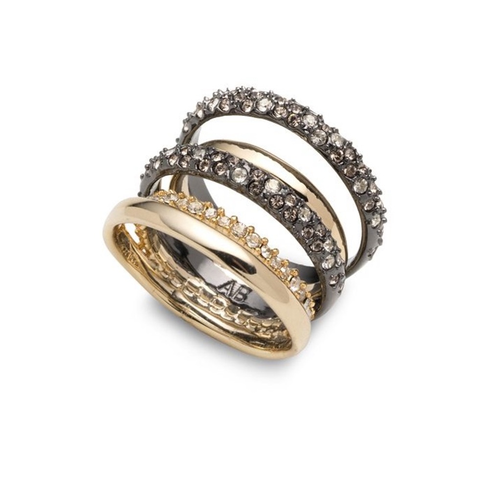 Alexis Bittar Crystal Orbiting Ring size 7